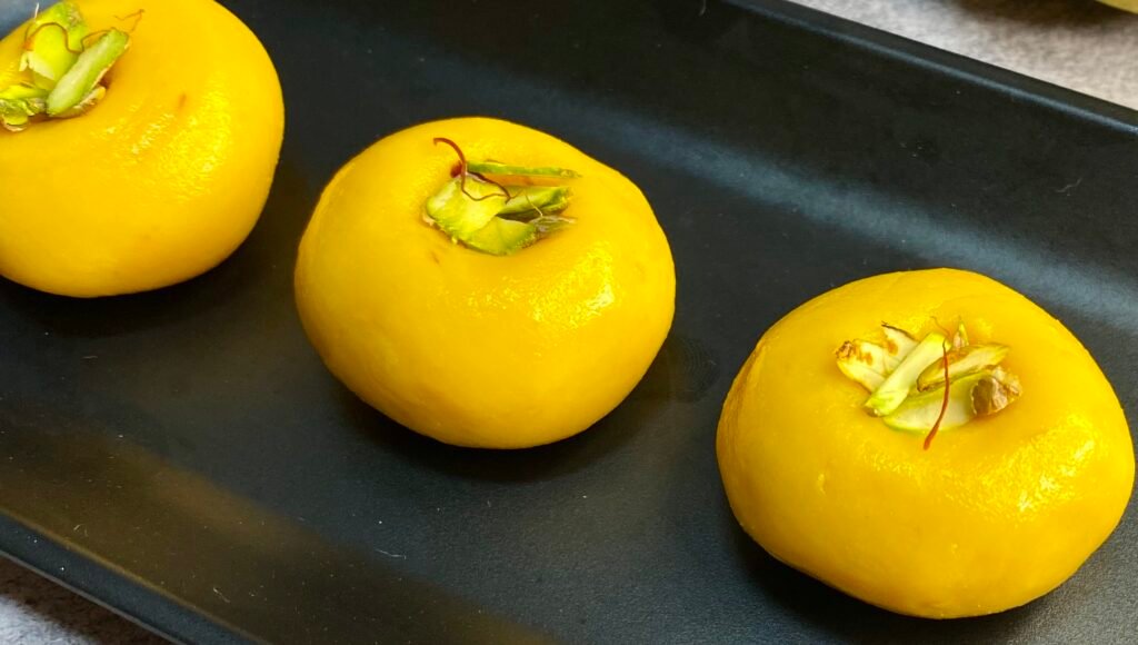 Mango Kesar Peda - Meghna Food Magic