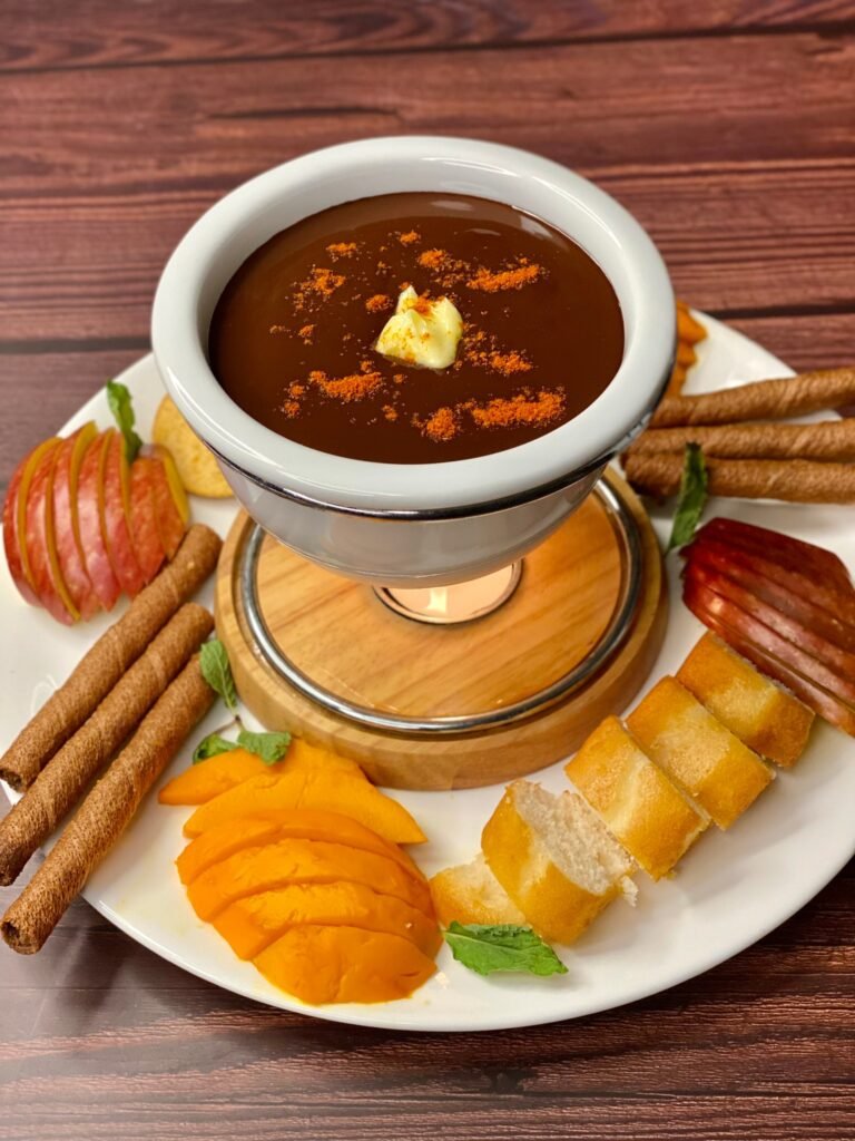 Chilli Chocolate Fondue - Meghna Food Magic