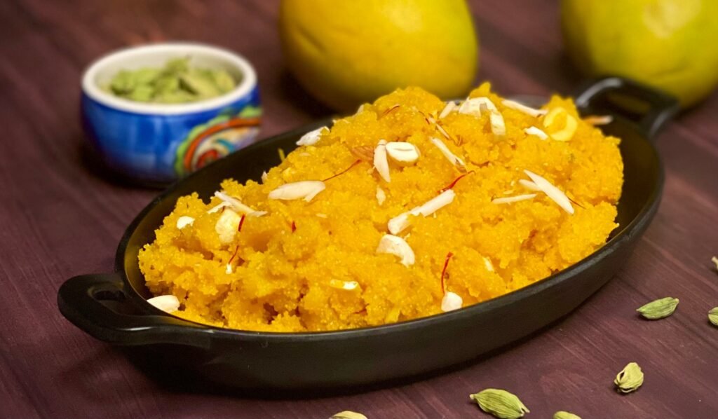 Mango Suji Halwa - Meghna Food Magic