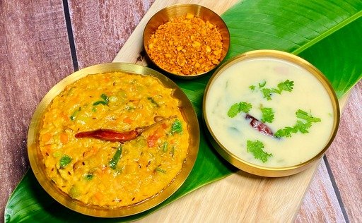 Khichdi Kadhi without Onion Garlic