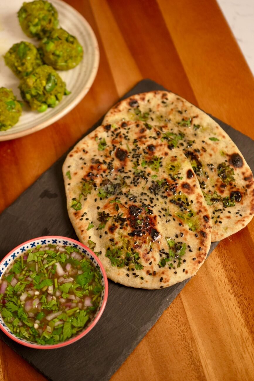 Stuffed Matar Naan