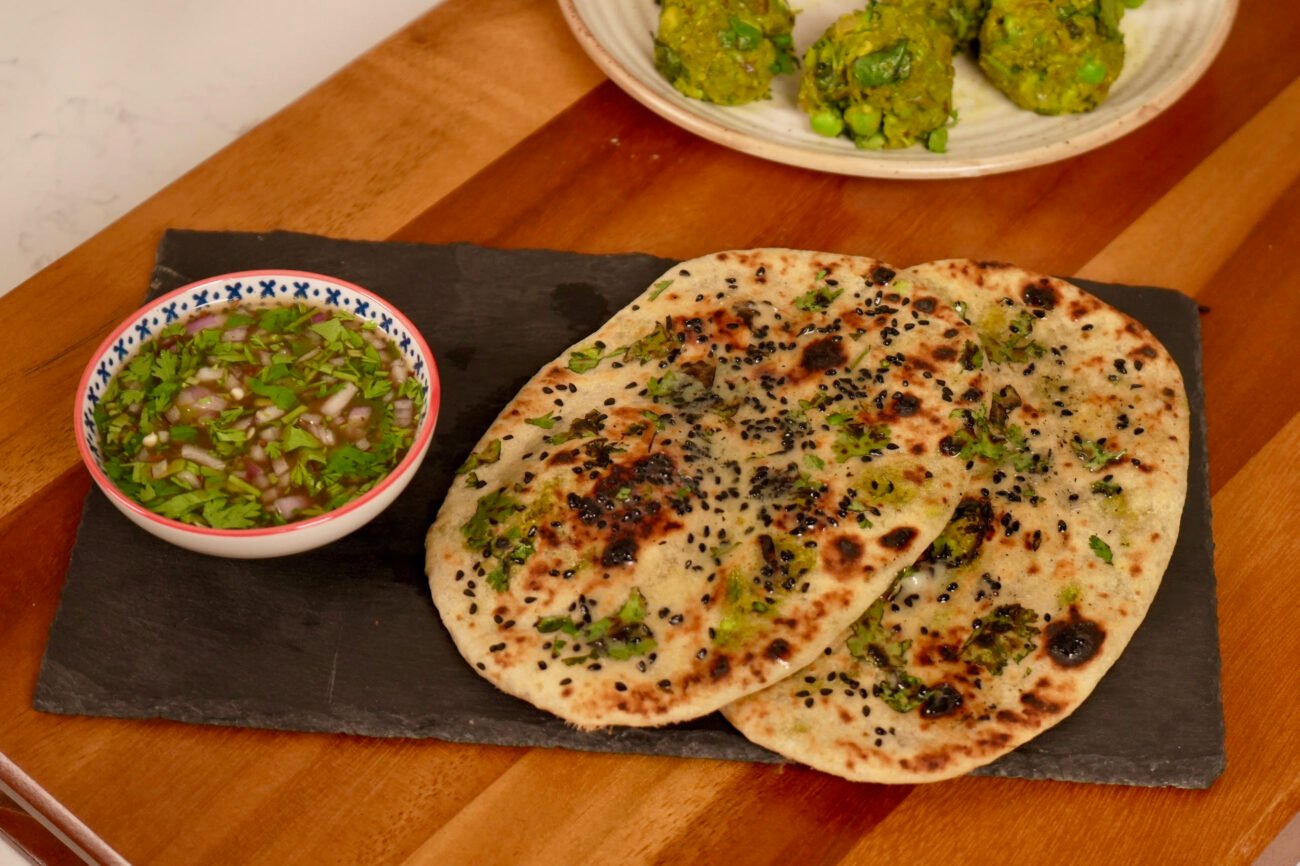 Stuffed Matar Naan