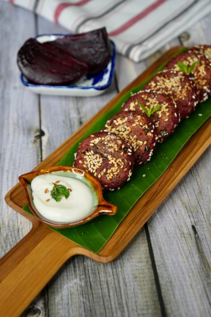 Beetroot Tikki - Meghna Food Magic