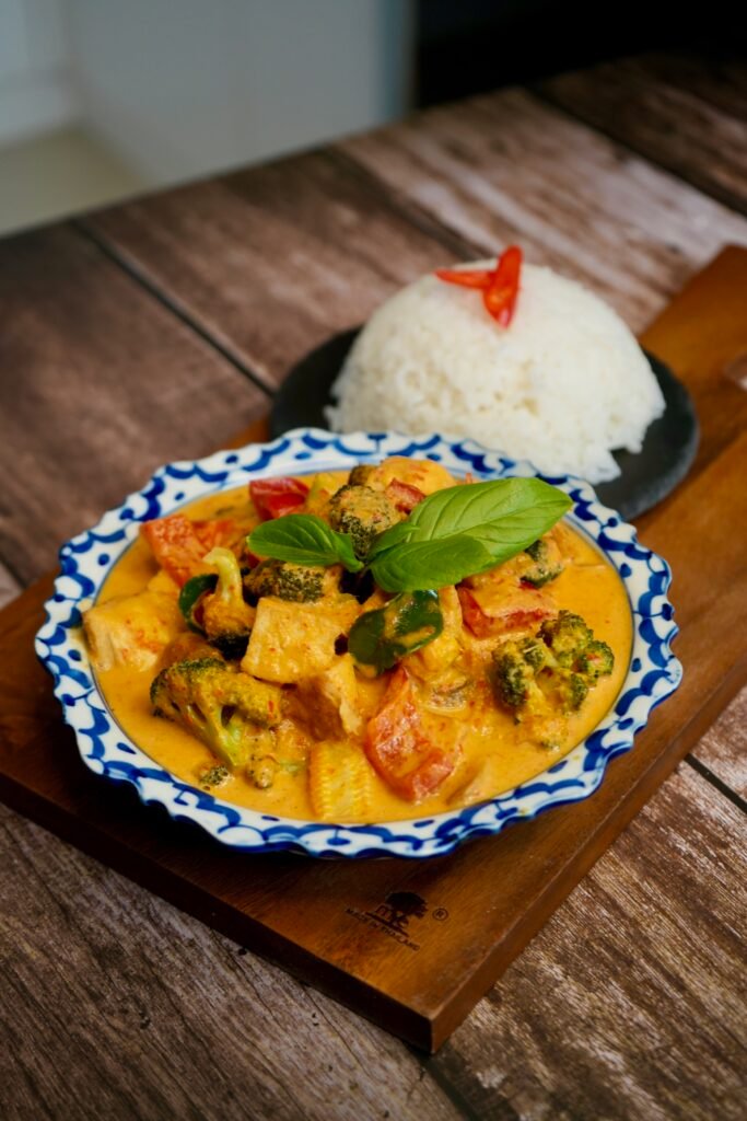 Thai Veg Red Curry - Meghna Food Magic