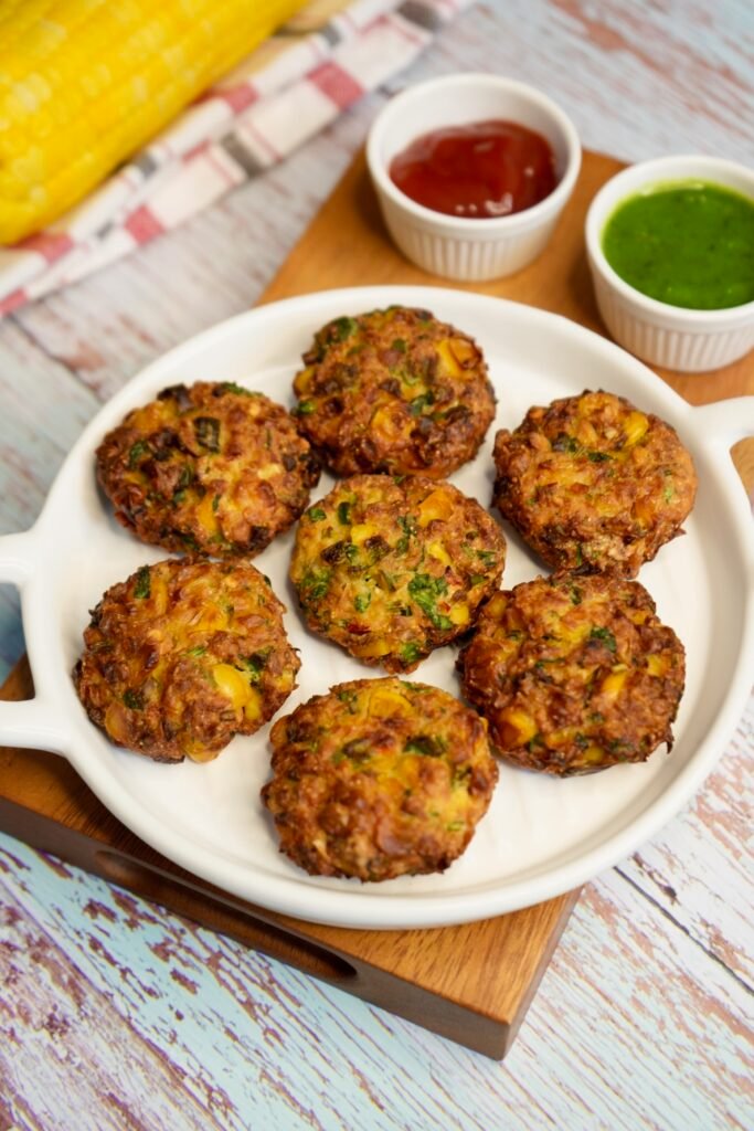 Sweetcorn Fritters - Meghna Food Magic