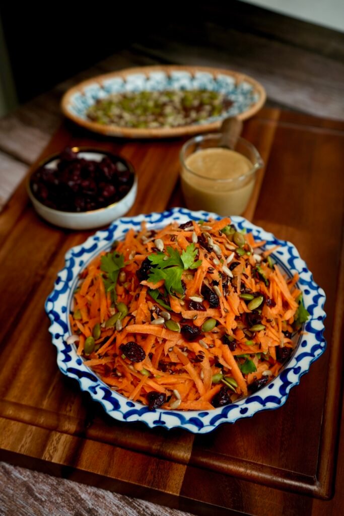 Carrot Cranberry Salad - Meghna Food Magic