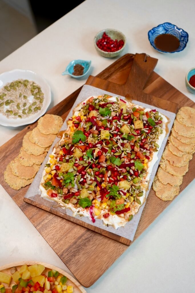Sprouts & Seeds Protein Chaat Board - Meghna Food Magic