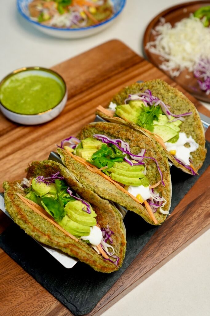 Smashed Moong Tacos - Meghna Food Magic