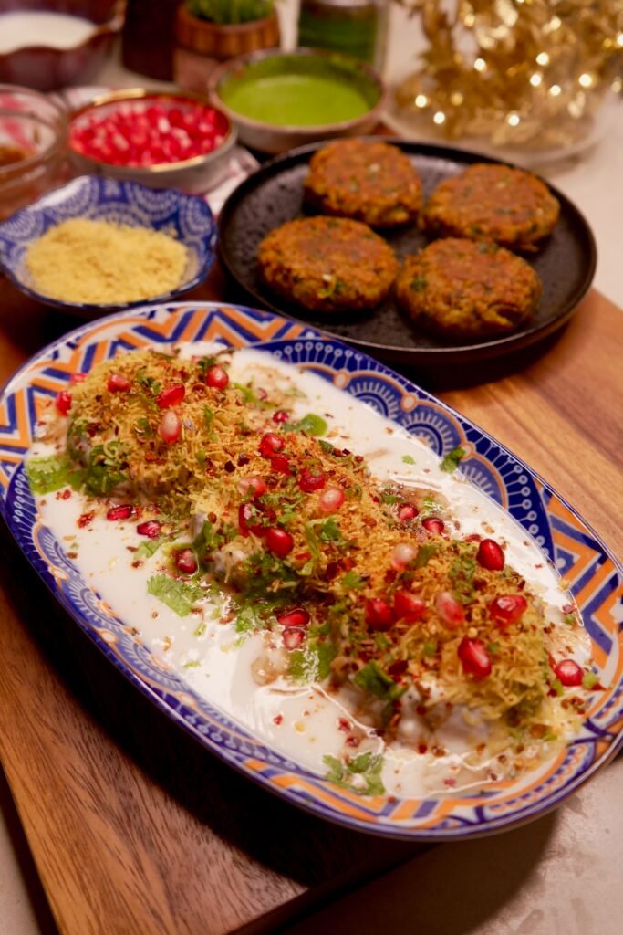 Kala Chana Tikki Chaat - Meghna Food Magic