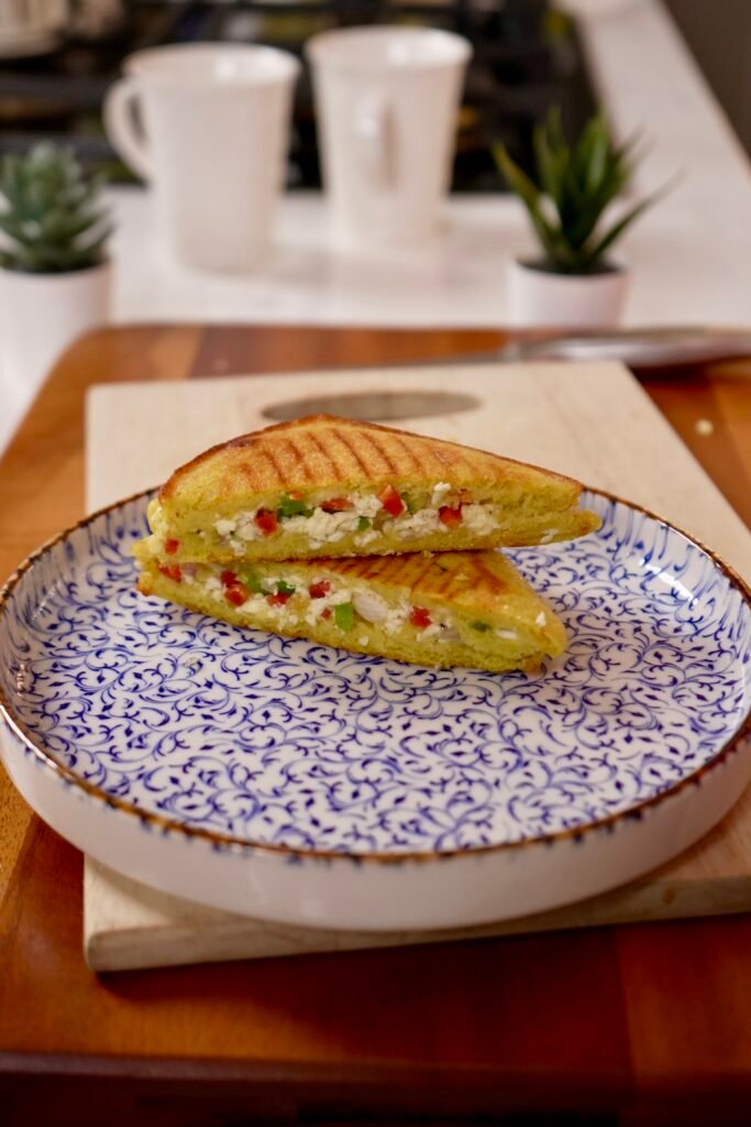 No Bread Moong Dal Toast - Meghna Food Magic