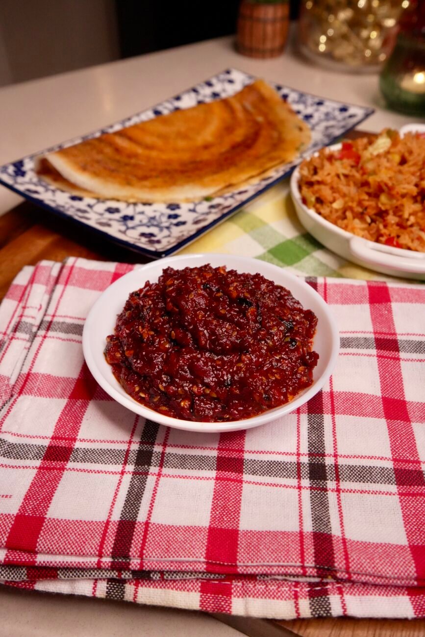 Schezwan Chutney- Dosa & Rice