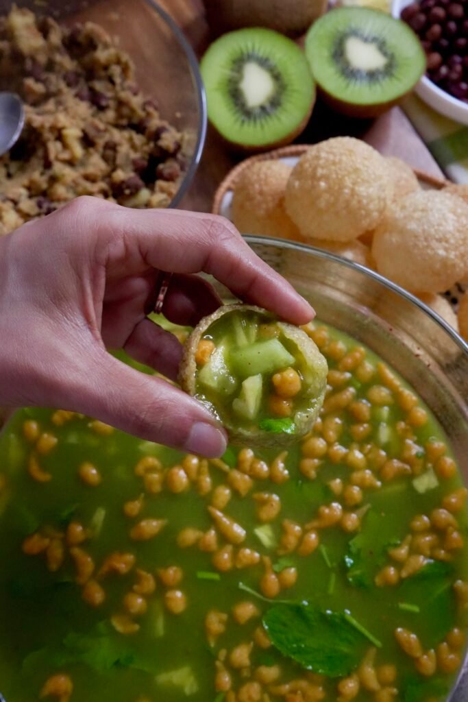 Kiwi Pineapple Pani Puri Recipe | Meghna's Food Magic