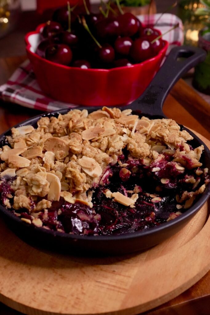 Cherry Almond Crumble - Meghna Food Magic