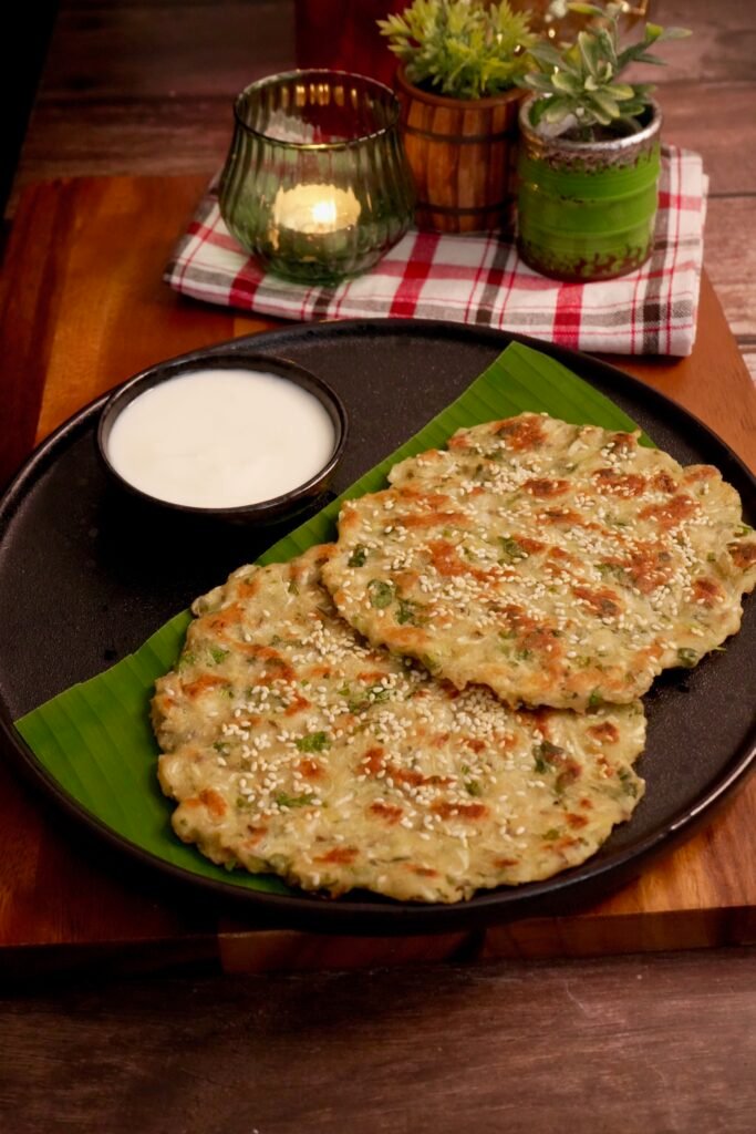 Lauki Jowar Thalipith - Meghna Food Magic