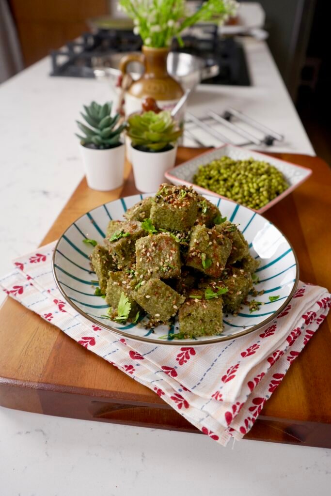 Whole Moong Dhokla - Meghna Food Magic
