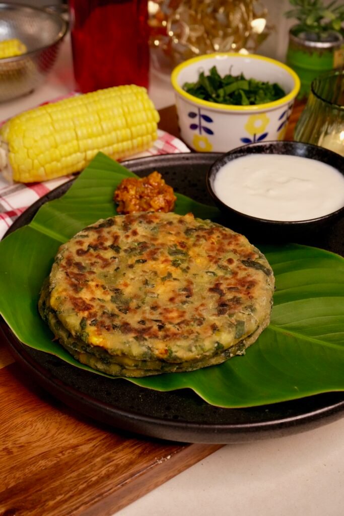Corn Palak Cheese Paratha Recipe | Meghna's Food Magic