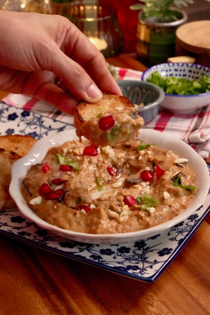 Eggplant Peanut Butter Dip - Meghna Food Magic