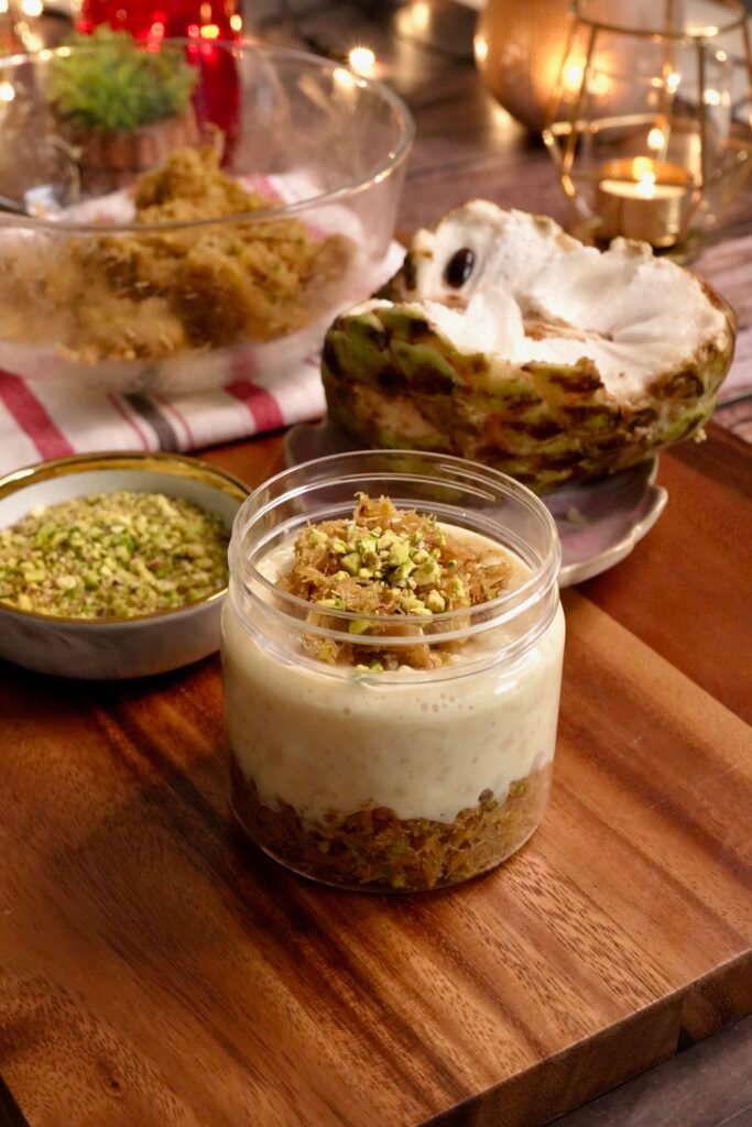 Sitafal Kunafa Pudding - Meghna Food Magic