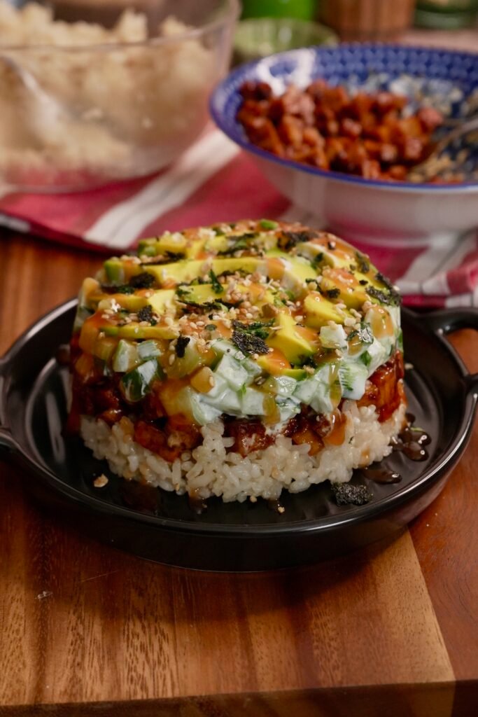 Veg Sushi Bowl - Meghna Food Magic