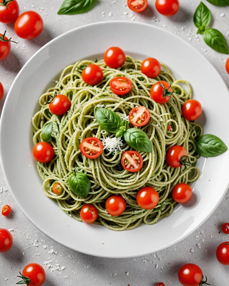 Pasta in Pesto Sauce