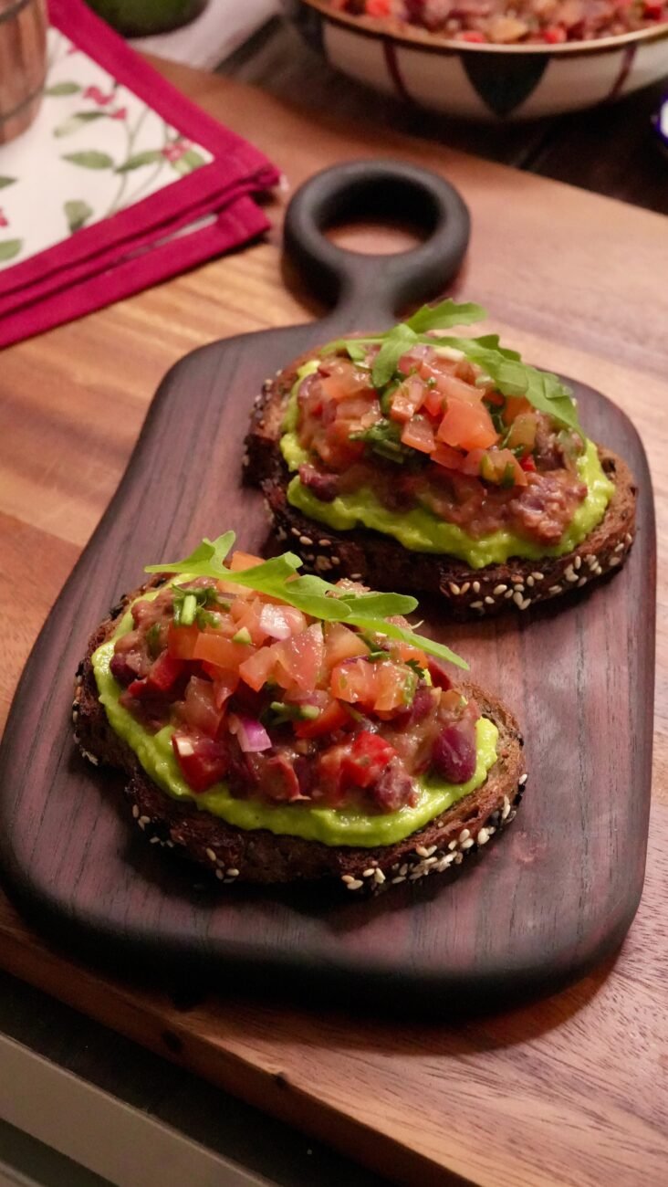 Protein Rich Avocado Beans Toast