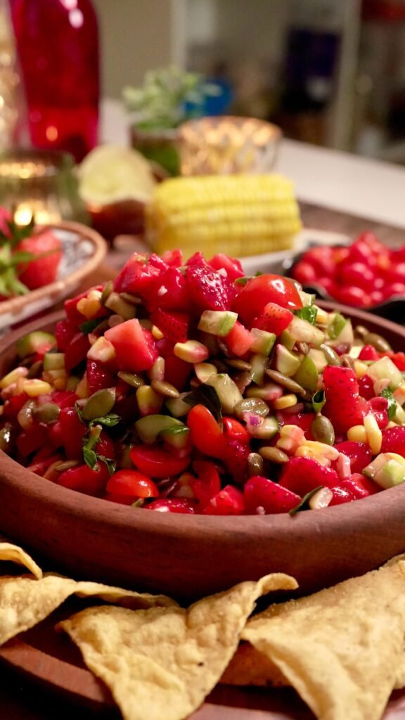 Strawberry Salsa - Meghna Food Magic