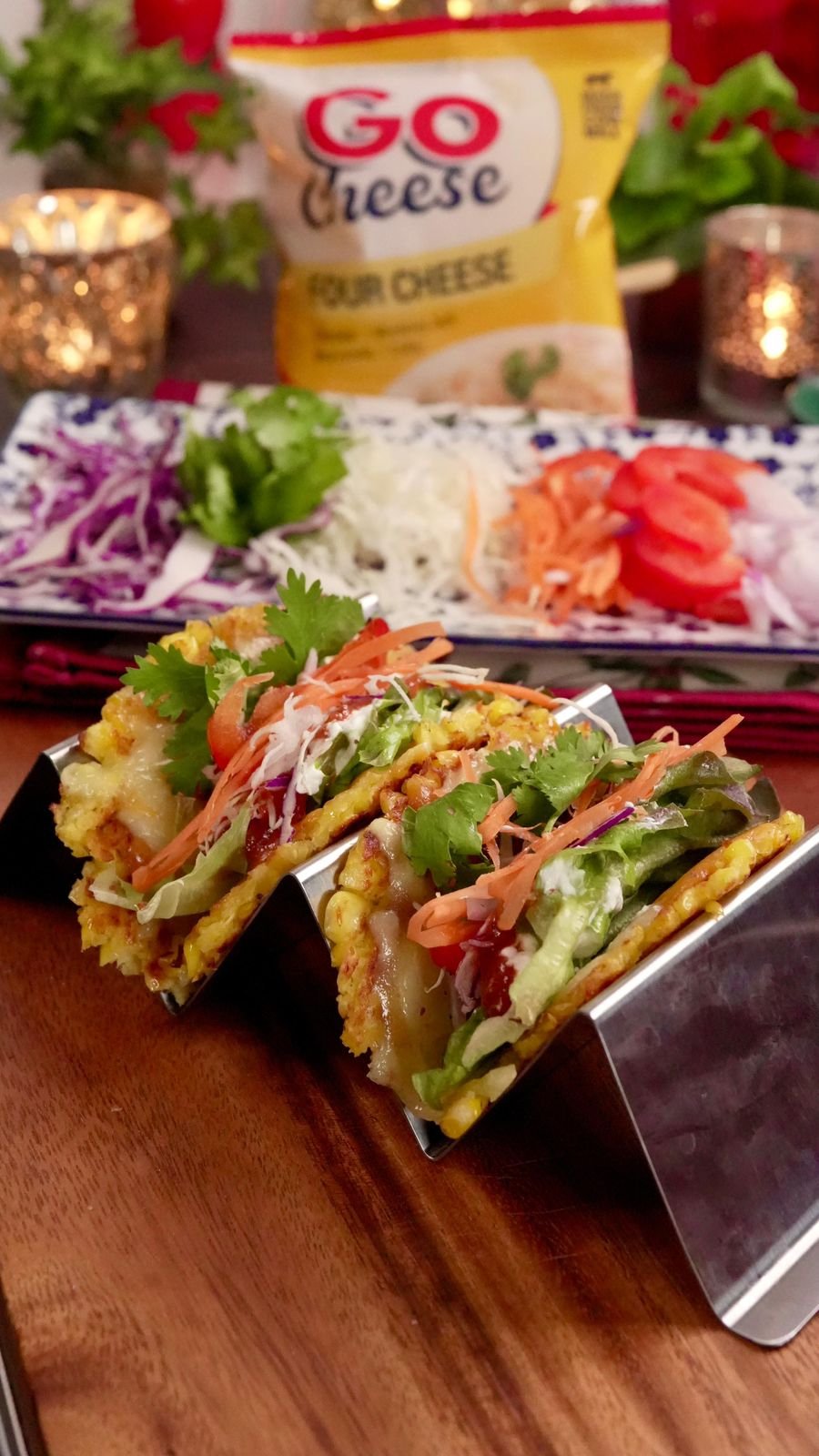 CORN CHEESE SOFT TACOS - Meghna Food Magic