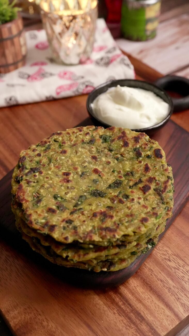 SABUD MOONG PALAK THEPLA RECIPE