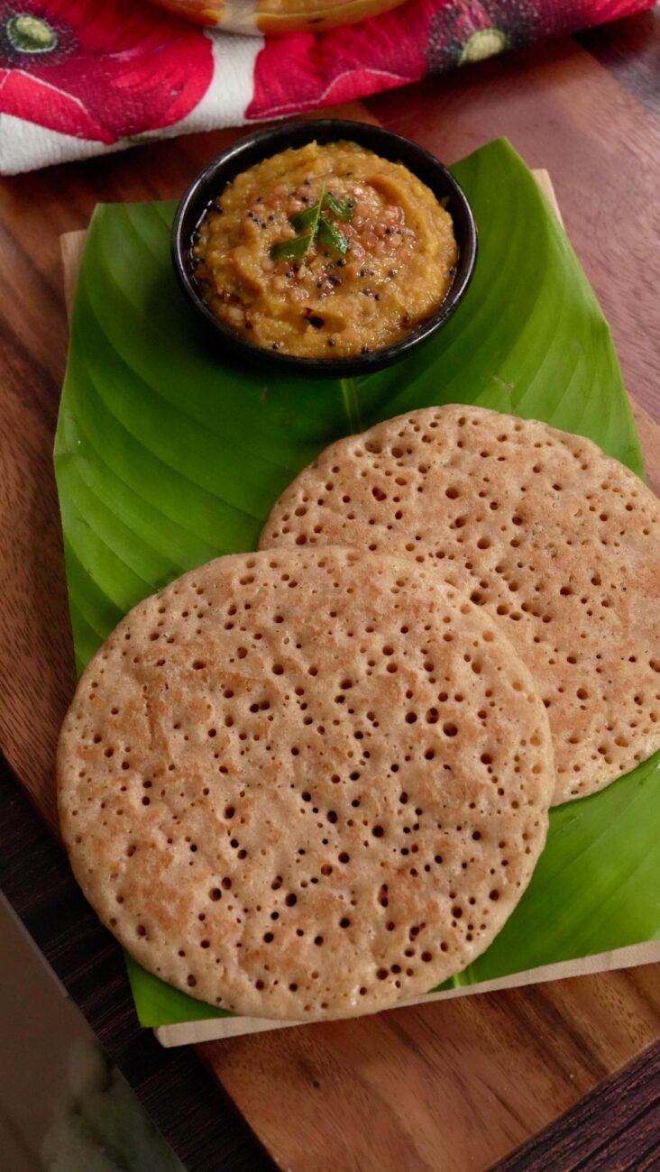 JOWAR SET DOSA WITH PUMPKIN CHUTNEY