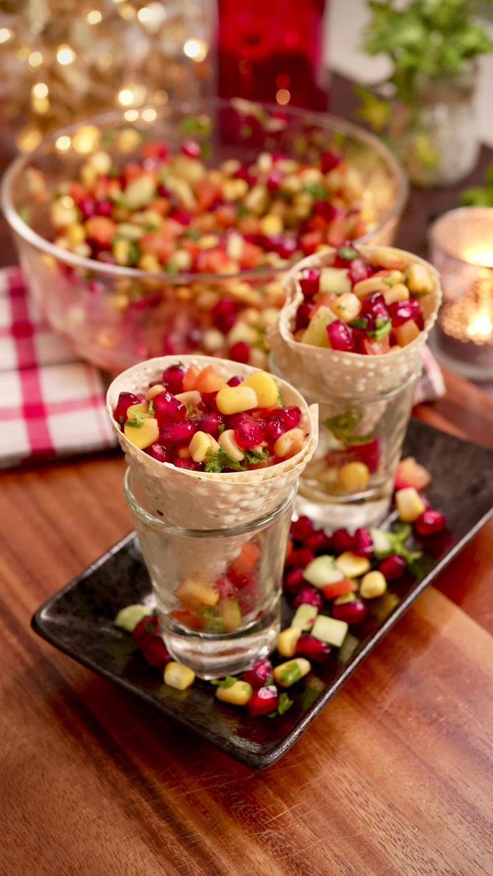 The Ultimate Party Starter – the Masala Papad Shots!