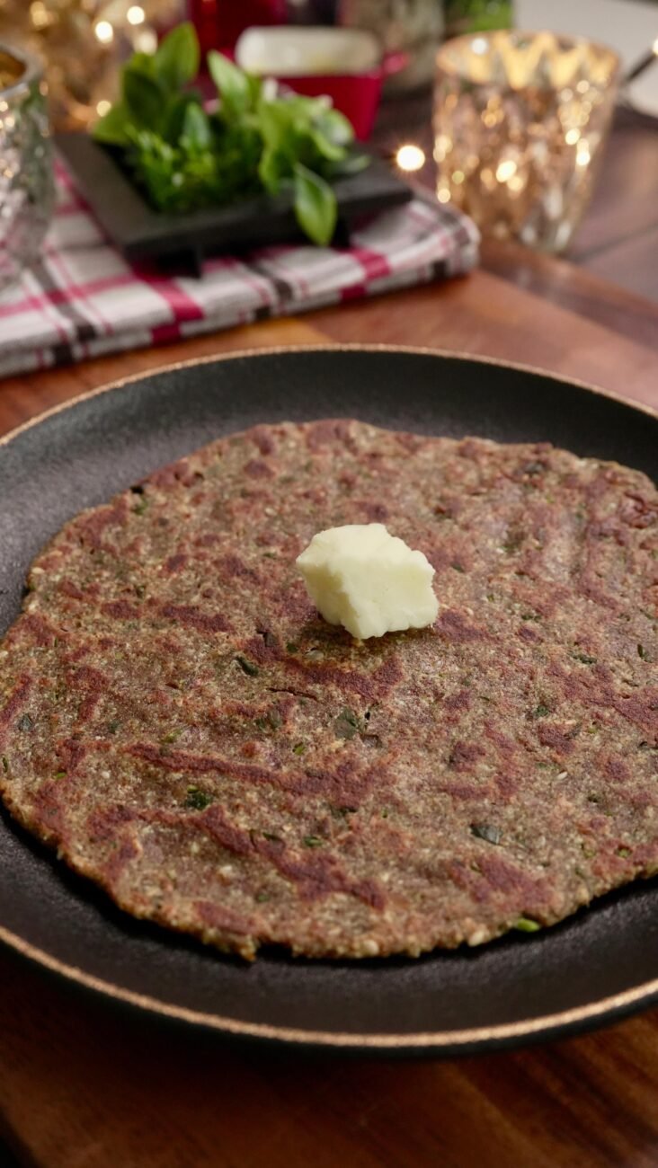 RAGI SWEET POTATO PANEER PARATHA