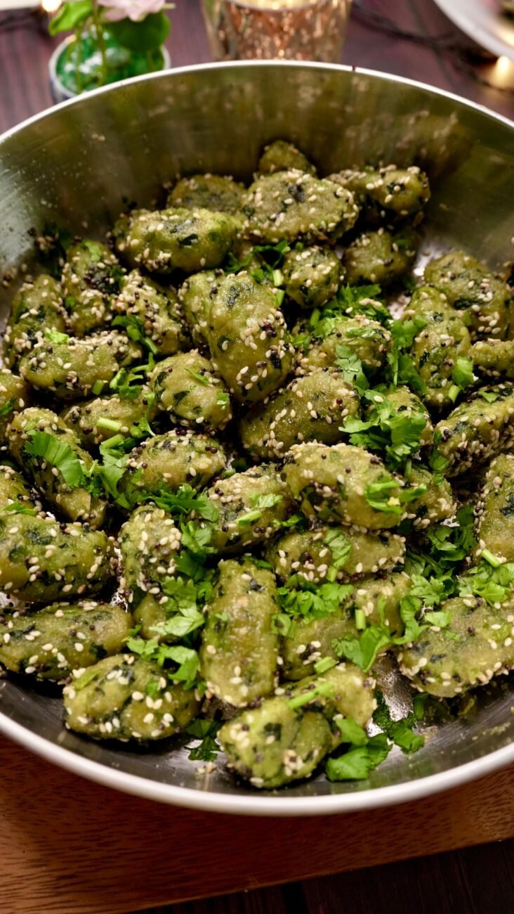 High Protein Palak Paneer Muthiya
