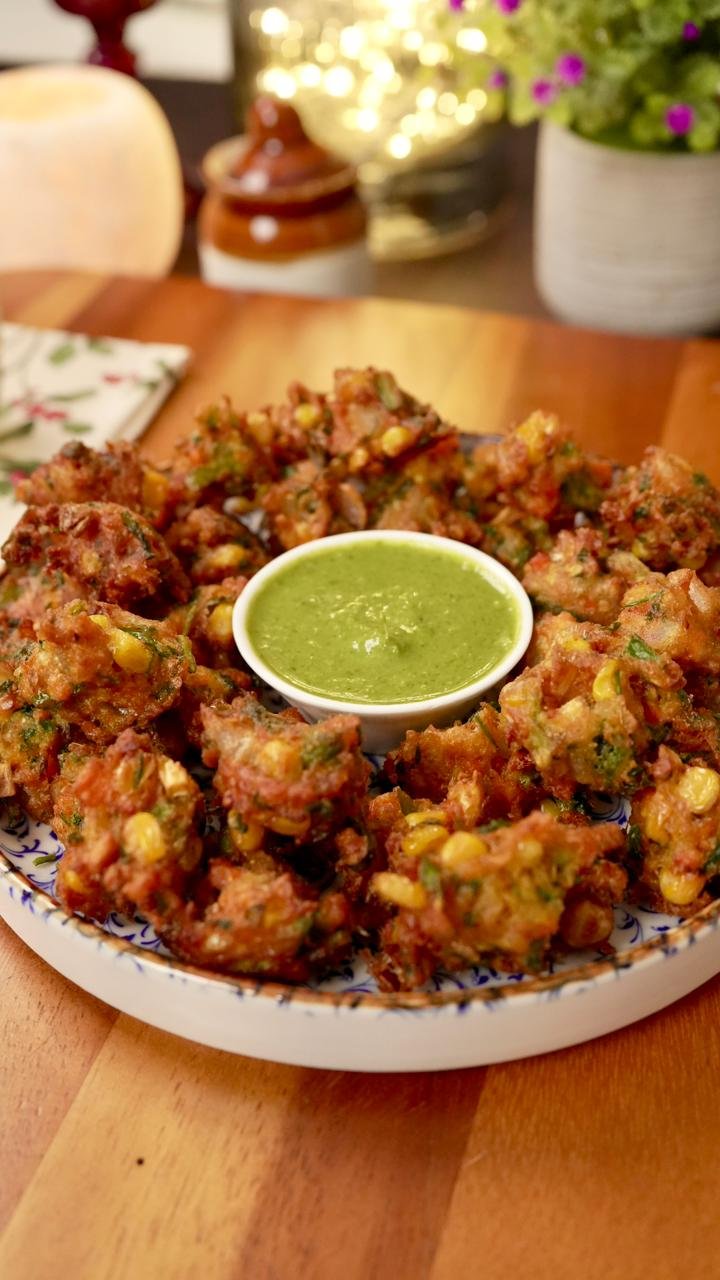 CRISPY SWEETCORN FRITTERS