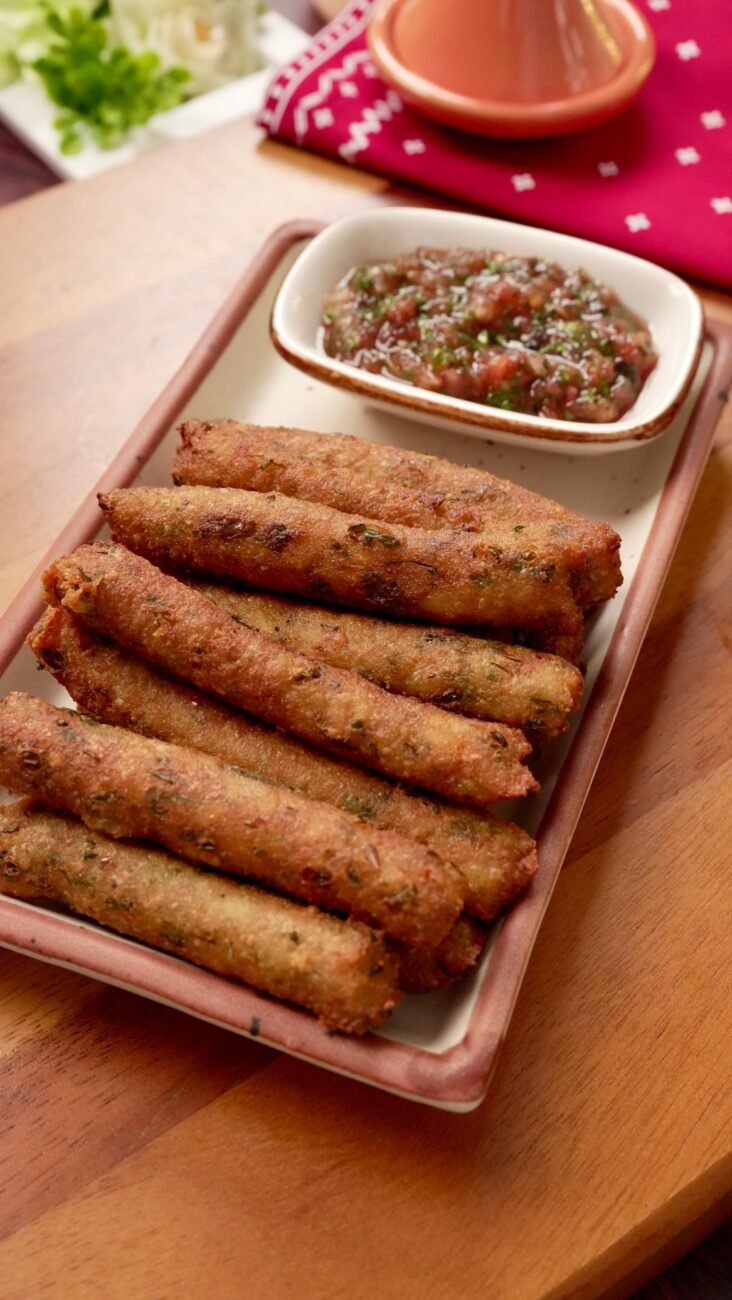 Spicy Churros Fry with Tomato Salsa