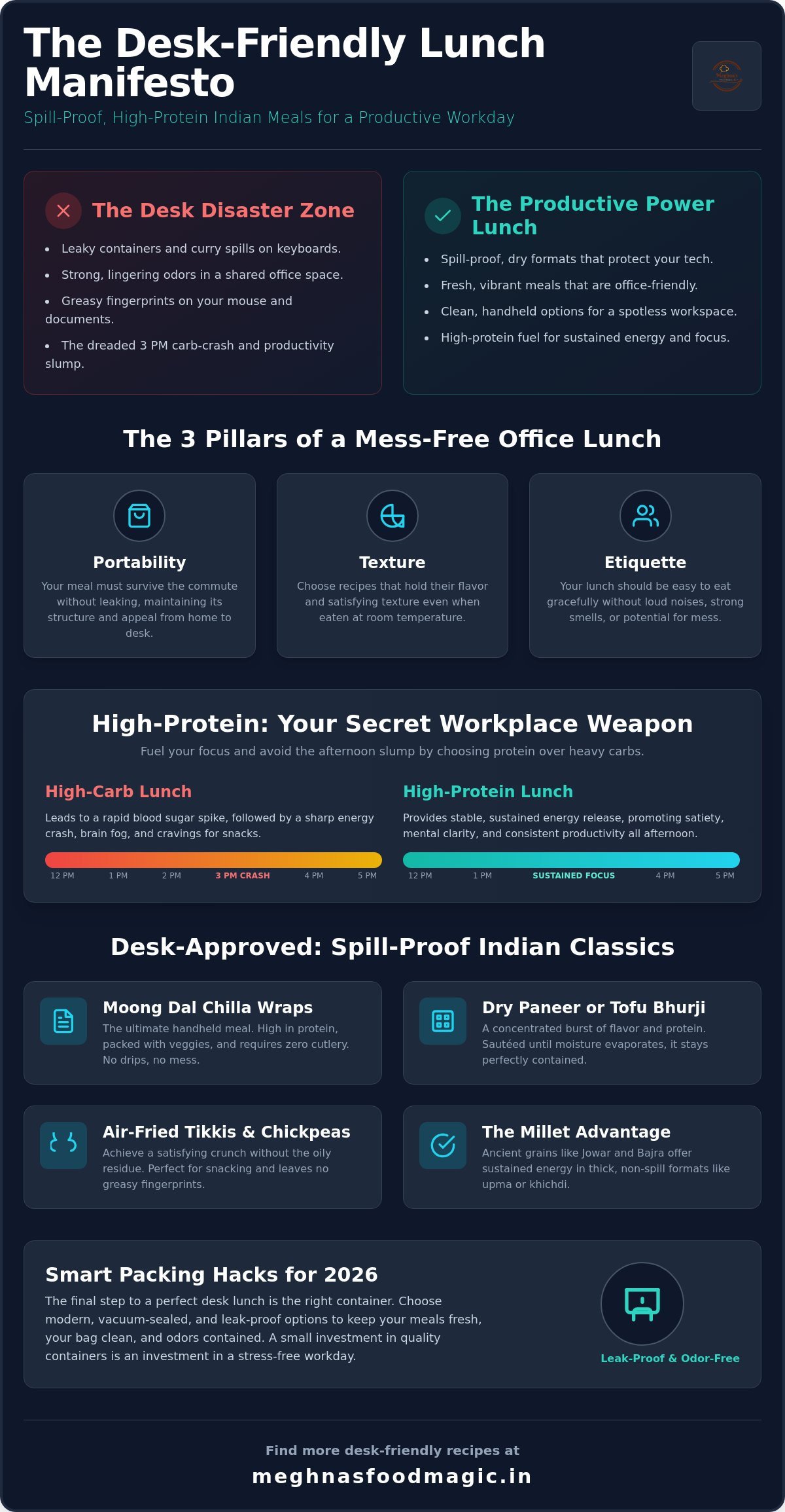 10 Mess-Free Desk Lunch Ideas for Productive Workdays