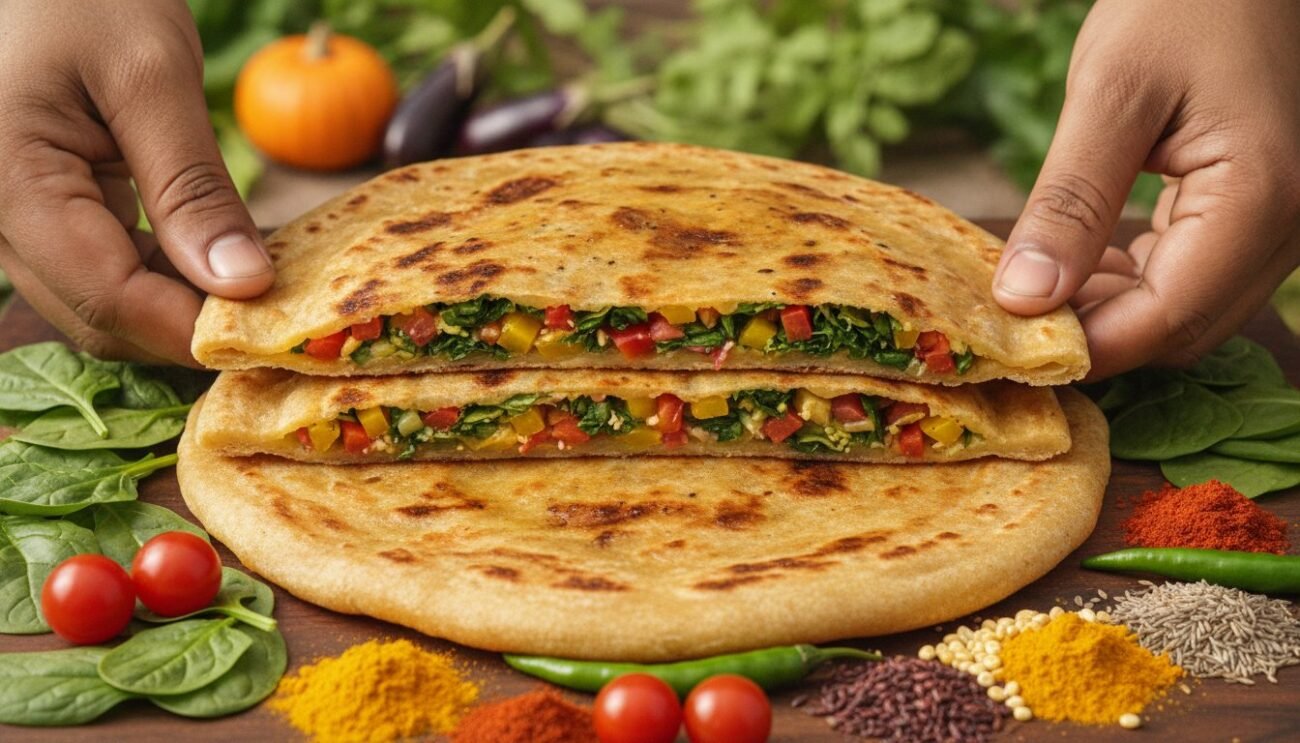 Nutritious Sabzi Stuffed Paratha: A Quick Breakfast Guide
